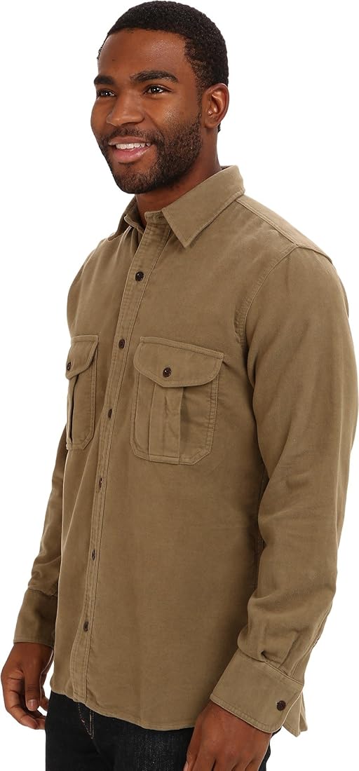 Filson Men's Moleskin Seattle Shirt, Lovat, X-Small : Amazon.in