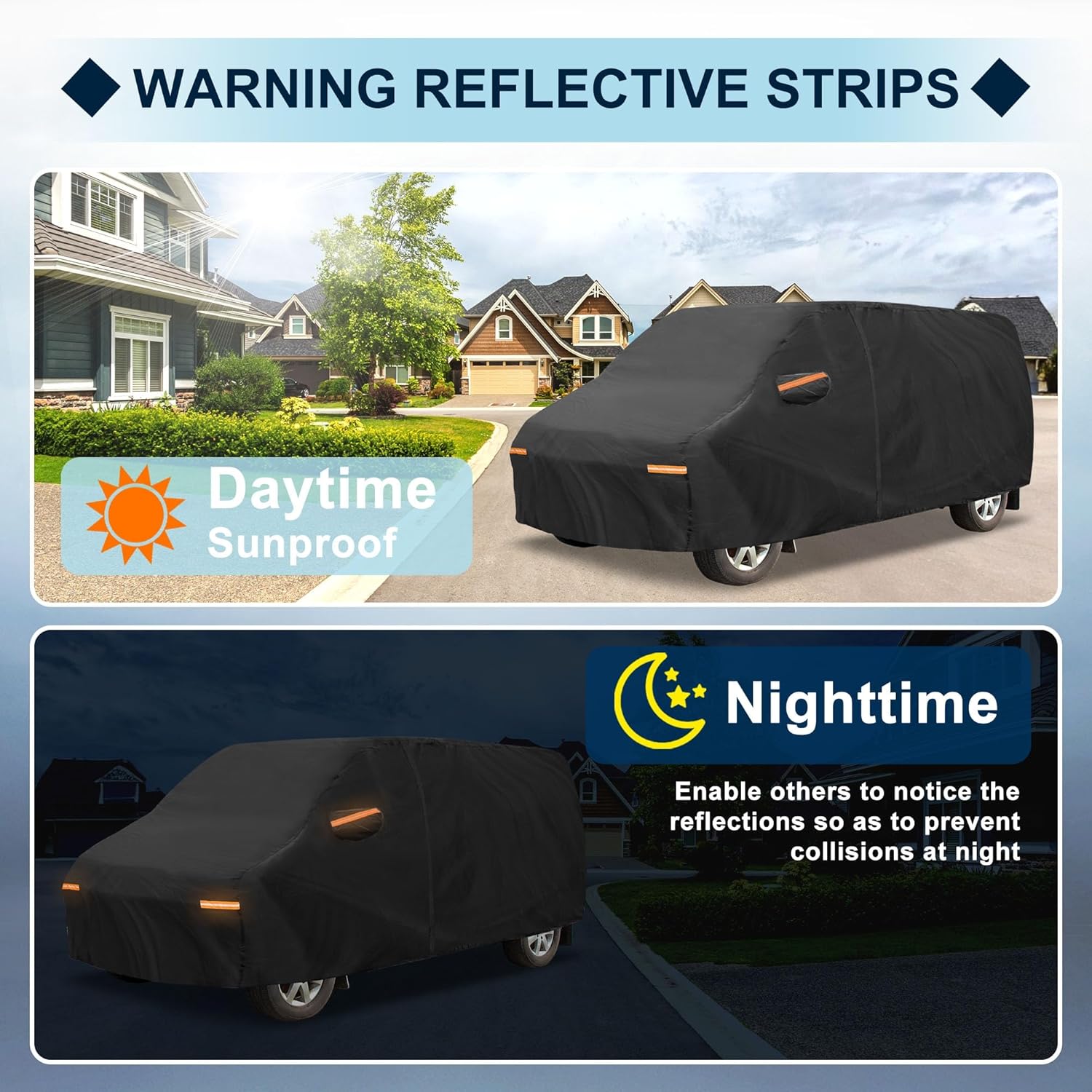 Car Cover Waterproof Custom Fit for Ford Transit Connect All Weather for Automobiles Outdoor Snow Sun Dust UV Protection Full Exterior Cover with Door Zipper