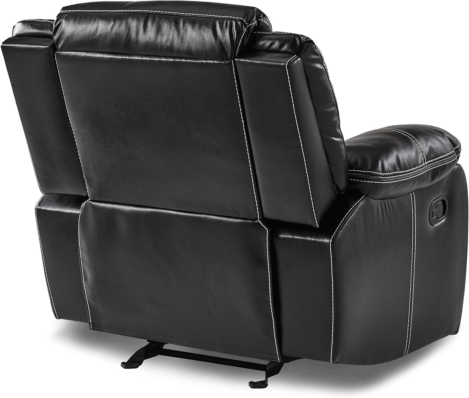 Lexicon Bay Manual Glider Reclining Chair, Black