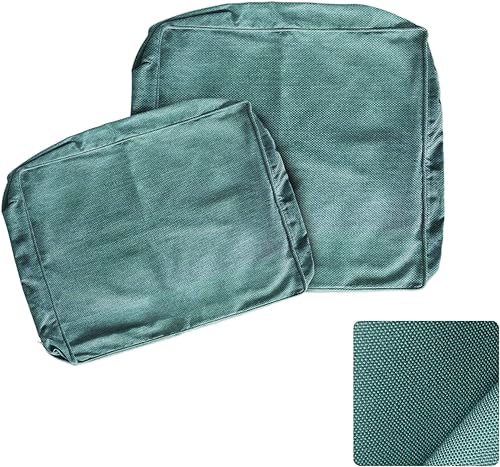 ARTPLAN Fundas de asiento profundo para exteriores, fundas para respaldo de asiento de patio, solo 24 x 24 x 6 pulgadas, 18 x 24 pulgadas, olefina,