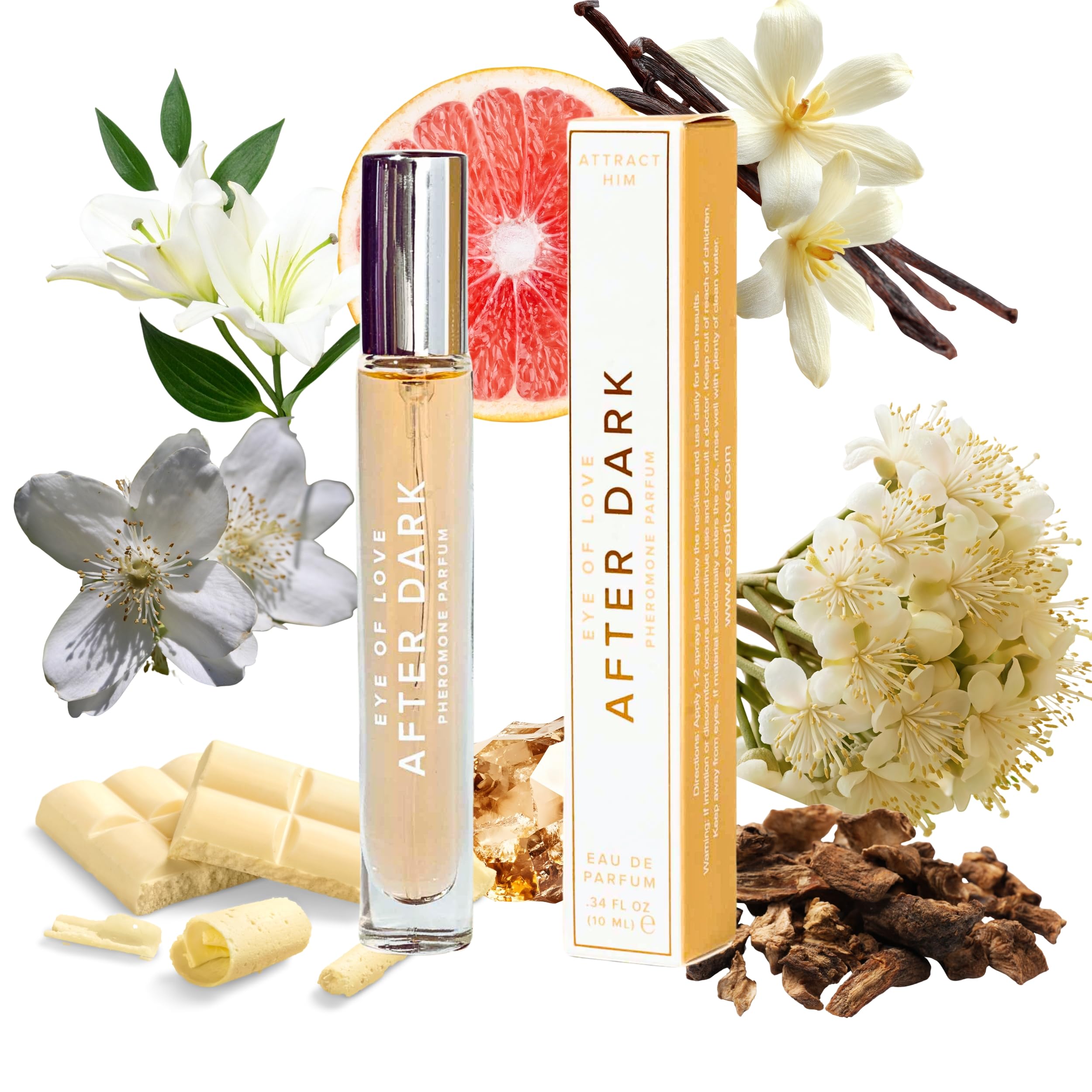 Eye Of Love After Dark Pheromone Parfum for Women, 10ml Travel Size, Warm Evening Fragrance for Nighttime Wear