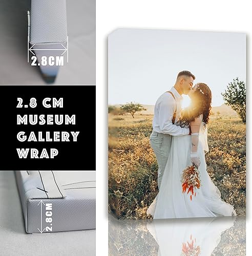 Miniatura 7 de Impresiones en lienzo personalizadas (lienzo enmarcado, 12 x 12 pulgadas), impresión de lienzo personalizada con tu foto, perfecto para decoración
