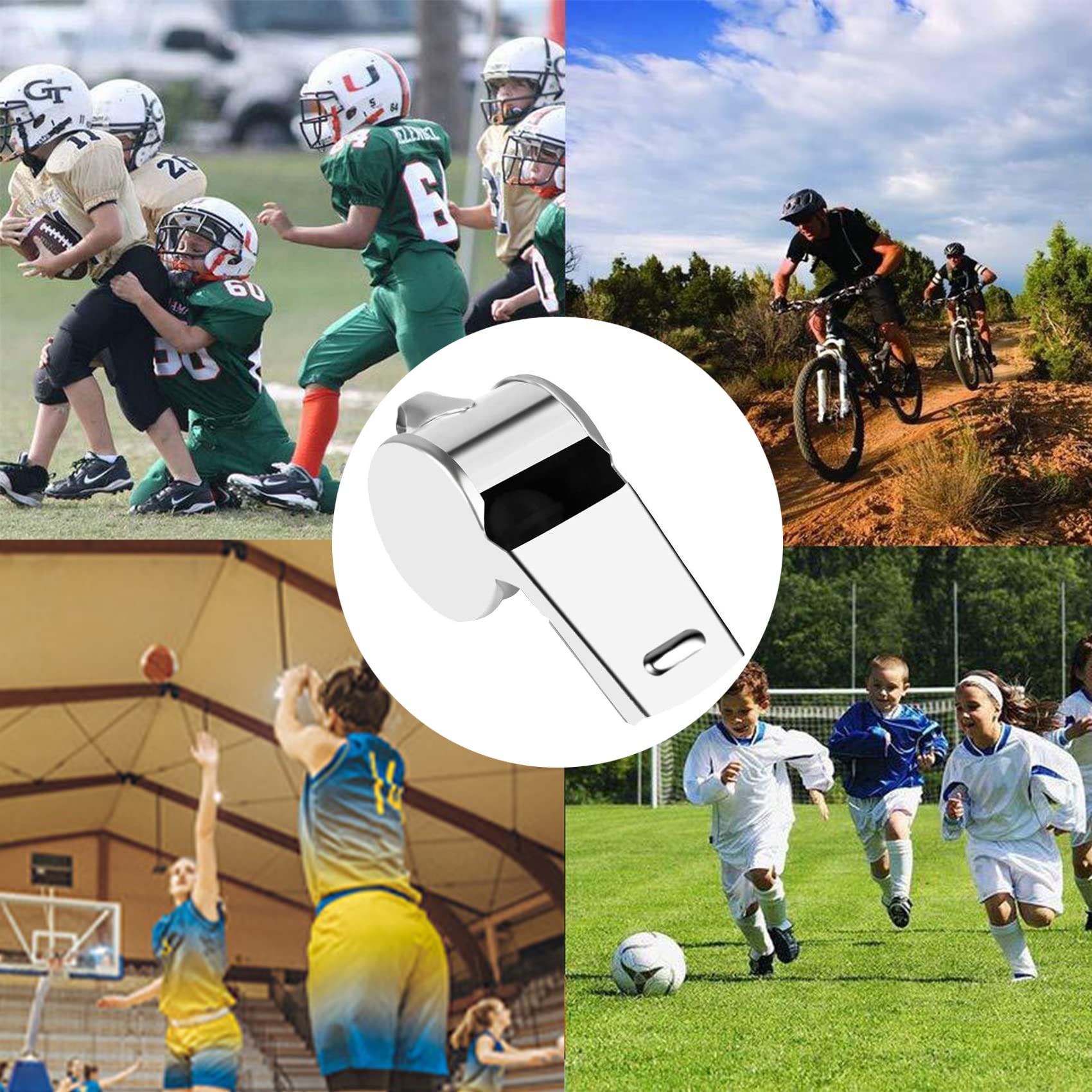 Fischietti Da Arbitro In Metallo - Confezione Da 3 | Con Cordino, 130 DB | Per Sport E Emergenze - Foto 12