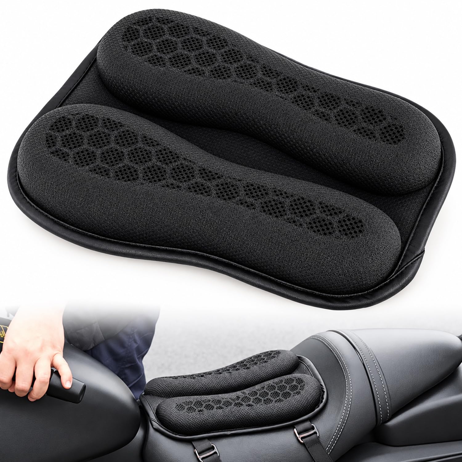 Amazon.com: SUNPIE Motorcycle Seat Cushion Small Gel Foldable