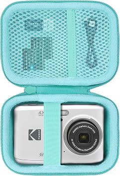 Lebakort Storage Case Compatible with KODAK PIXPRO Friendly Zoom FZ45 FZ55 16MP Digital Camera Mint Green Case