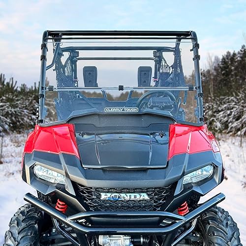 Miniatura 6 de Parabrisas UTV resistente a rayones, claro para Honda Pioneer 700 LEXAN, Completo, Transparente