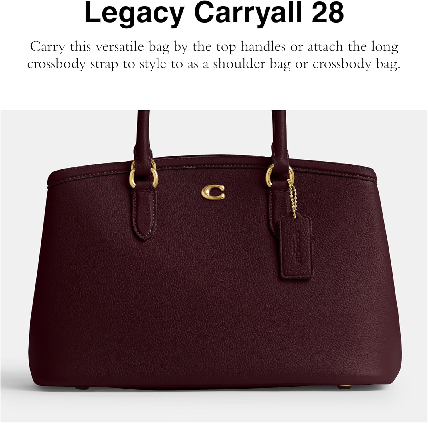 COACH womens Legacy Carryall 28 - Image 2