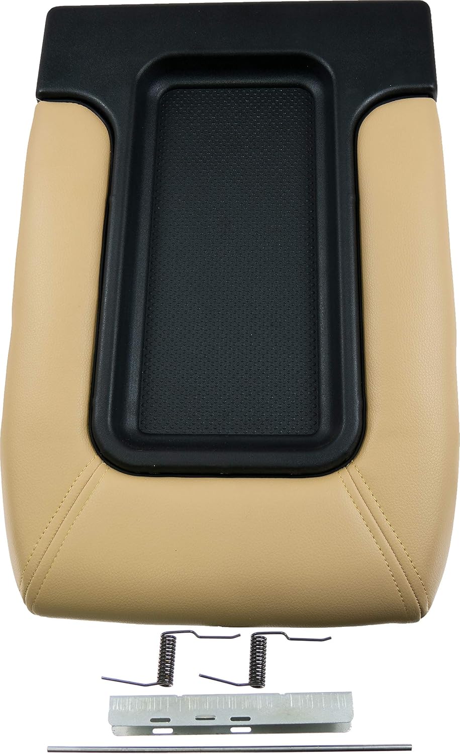 APDTY 143189 Center Console Hinge & Faux Leather Armrest Replacement Kit