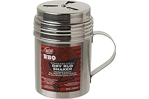 TableCraft 10-Ounce Silver Dry Rub Shaker