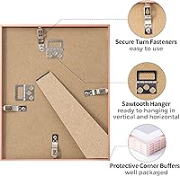 Vista 12 de Fun Memories Portarretratos de metal de 16 x 20 pulgadas con paspartú de 11 x 14 pulgadas, acabado de aluminio cepillado, parte delantera de vidrio
