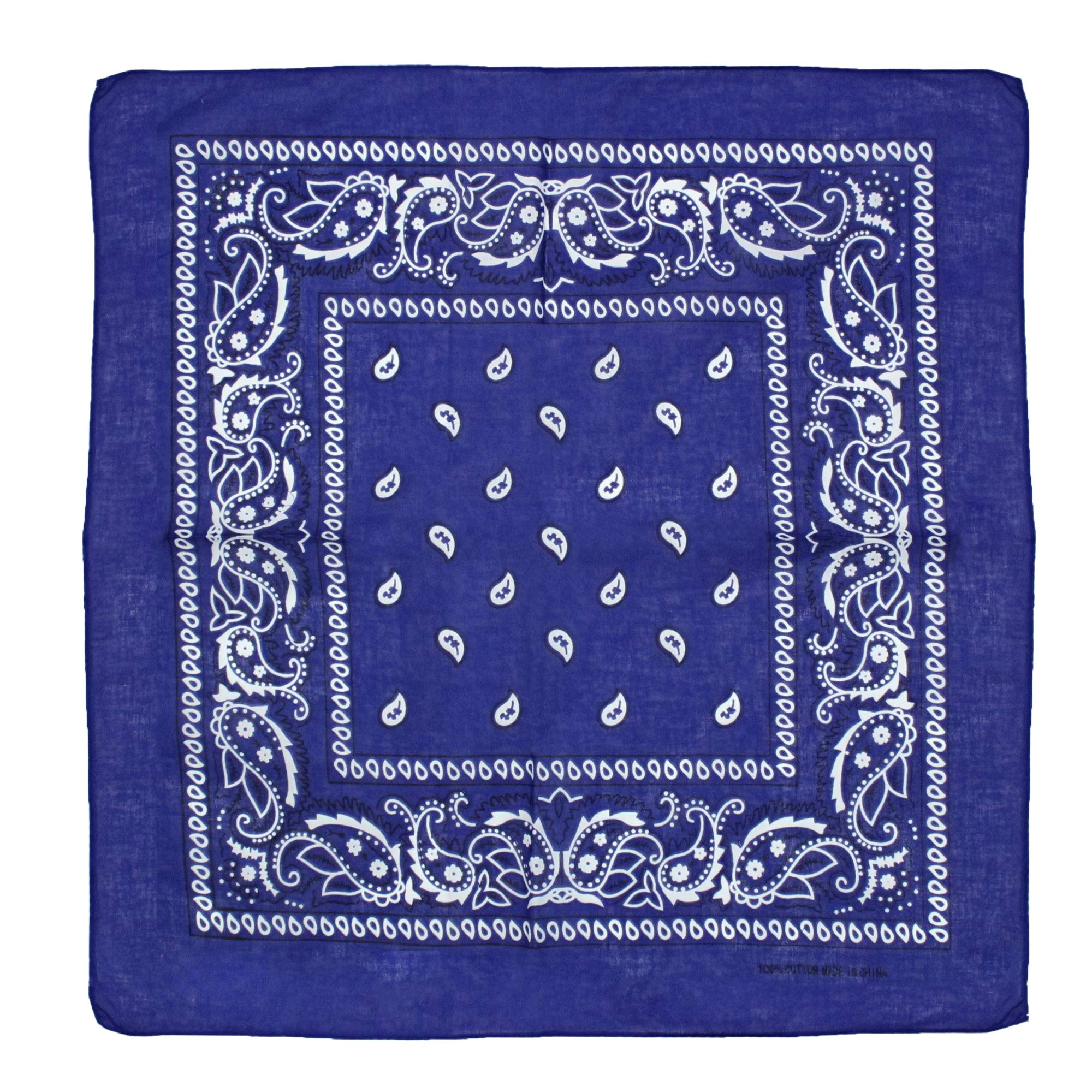 Zac's Alter Ego Retro Vintage Style Cowboy Paisley Bandana/Neckerchief/Durag