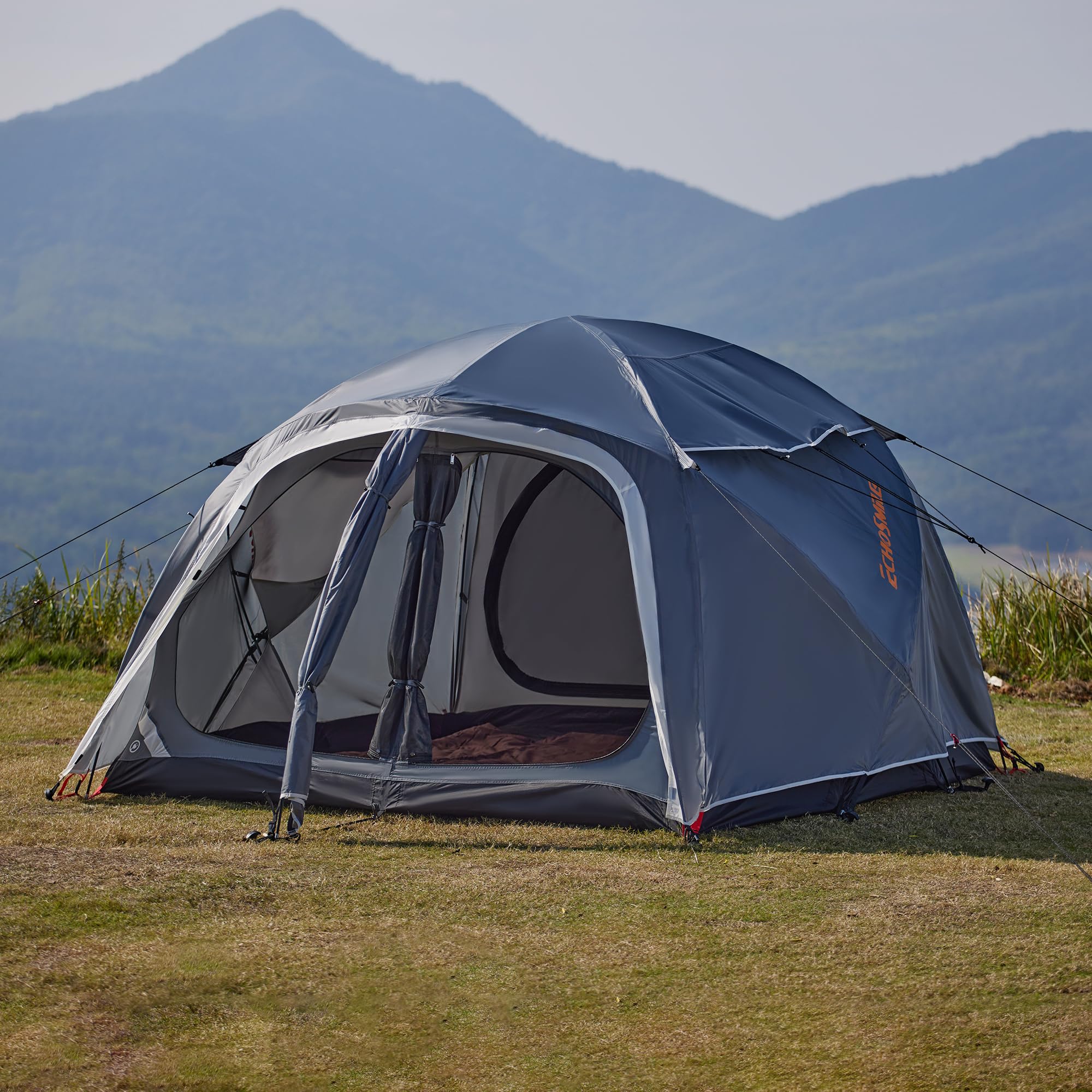 EchoSmile Tienda de campaña para 3 personas, espaciosa cúpula para 3-5 personas, con espacio ampliable, tienda de campaña para picnic, senderismo y actividades al aire libre