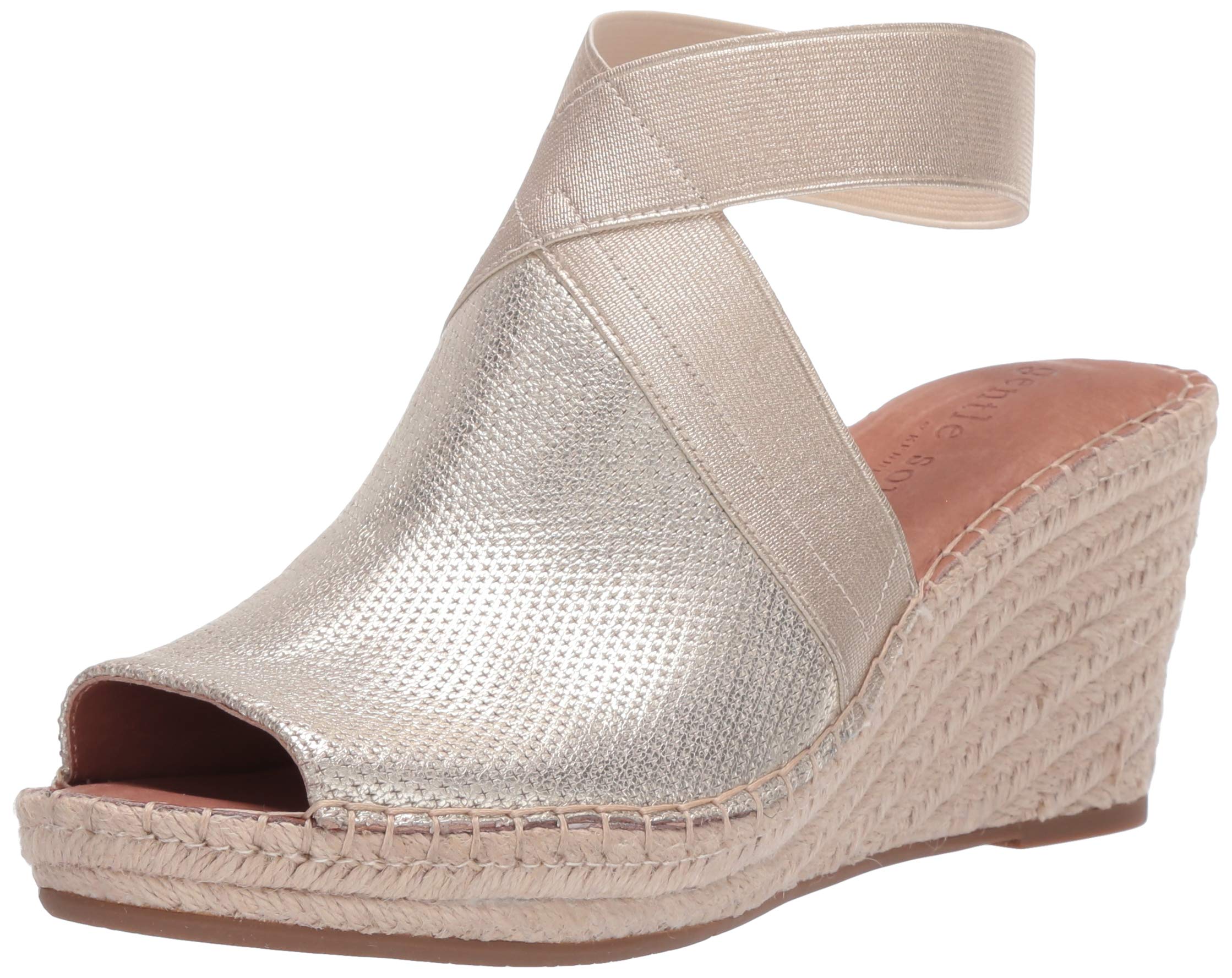 Amazon.com | Gentle Souls by Kenneth Cole Women's Espadrille Wedge, Elastic  Ankle Strap Sandal, Ice, 9.5 | Platforms \u0026 Wedges