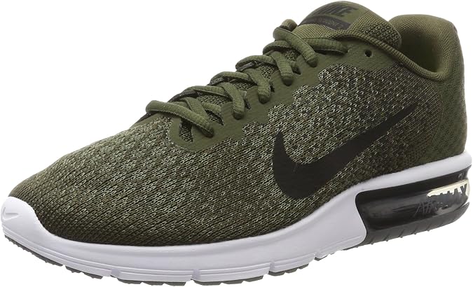Nike Air Max Sequent 2, Scarpe Running Uomo, Grigio (Cargo Khaki/Black-Med  Olive-Dark Grey-Volt), 38.5 EU : Amazon.it: Scarpe e borse