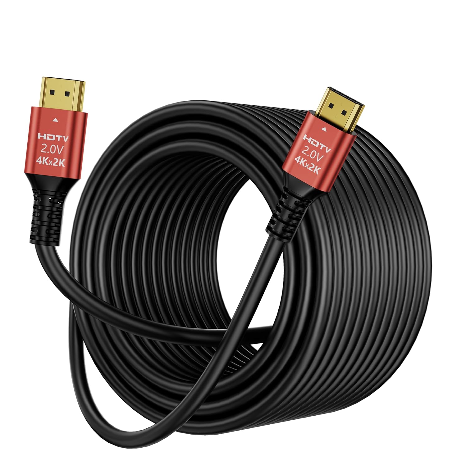 4K Long HDMI Cable 40ft/12M, 18Gbps High Speed HDMI 2.0 Braided Cord, 4K 60Hz HDR, 2K 1440P 144Hz, 1080p, HDCP 2.2, 3D, ARC for UHD TV, Gaming Monitor, Laptop, Projector