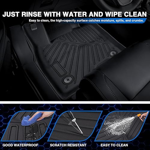 Miniatura 5 de Alfombrillas de TPE aptas para Ford Maverick Hybrid 2022 2023 para asientos delanteros y traseros, tapetes de protección para todo tipo de clima,