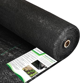 WAENLIR 5.8oz 3FT x 100FT Heavy Duty Landscape Fabric Weed Barrier Premium Woven Ground Cover Roll, UV Resistant&Tear-Proof, Ideal for Garden Beds, Walkways, Patios, Greenhouses, Outdoor Landscaping