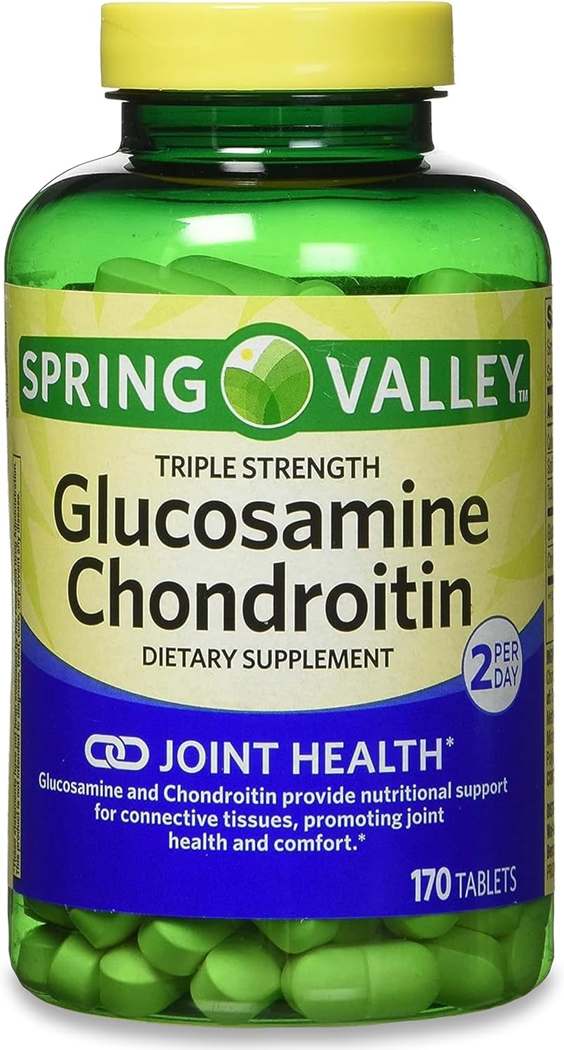 Spring Valley Triple Strength Glucosamine Chondroitin Supplement 170 Count, Joint