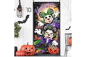 Halloween Mouse with Pumpkin Door Cover Decoration