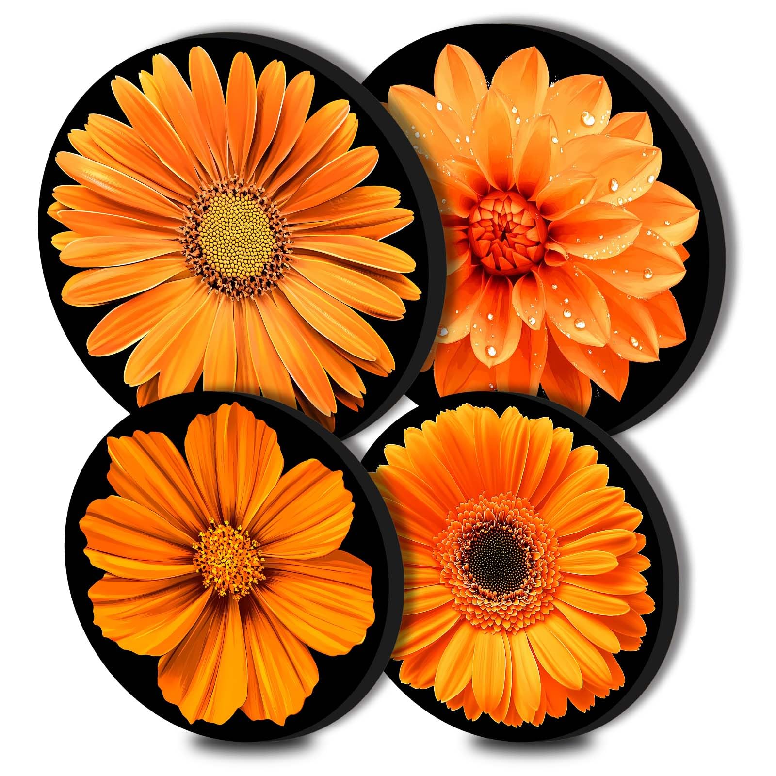 Colorful Owl Stove Burner Covers - Set of 4 -30 Colorful Owl Stove Burner Covers - Set of 4 -30