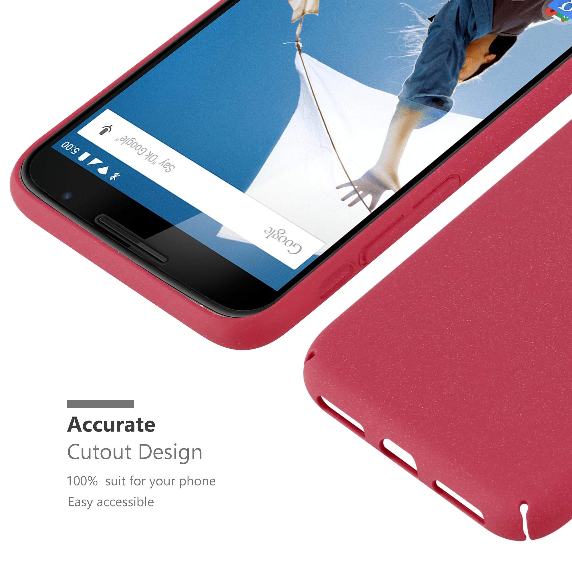 CADORABO Custodia Compatibile Con Motorola Nexus 6 In Frosty Verde