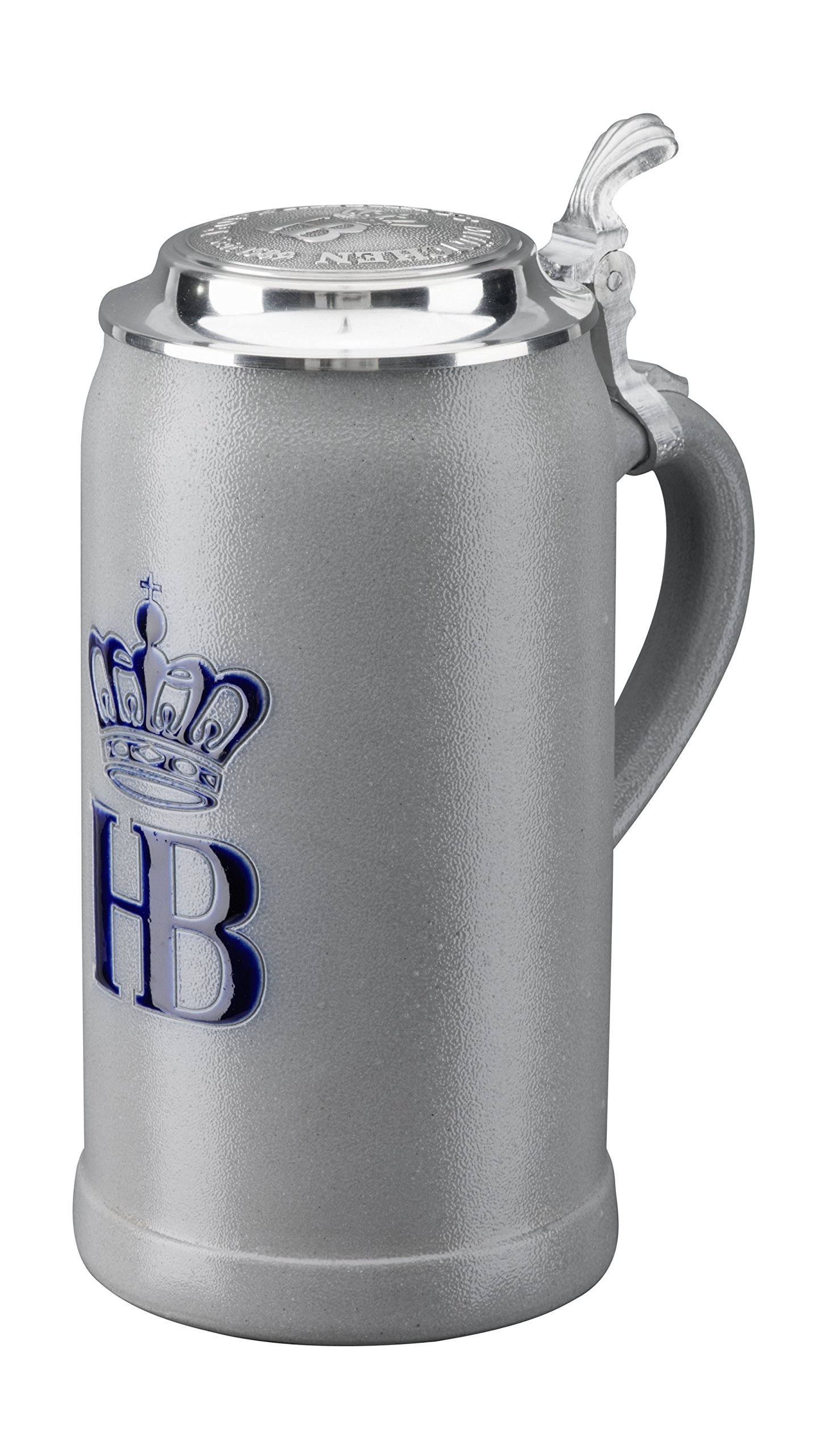 German Beer Mug Munich Hofbräuhaus München HB mug saltglazed 1 liter King Werk KI 1000067