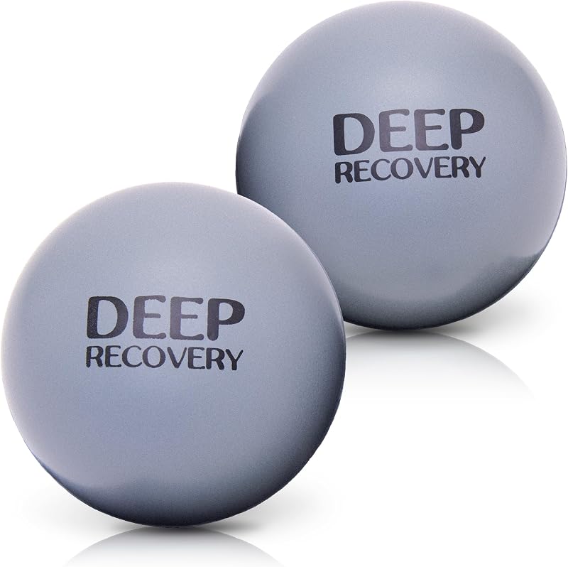 Yoga Deep Tissue Massage Ball Set, Firm Density – 2.9-Inch Myofascial Release Balls for Feet, Back, Neck, Legs & Arms – Trigger Point & Mobility Therapy (2-Pack)