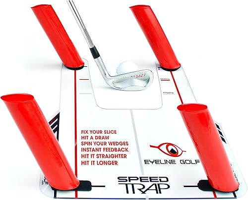 EyeLine Golf Speed Trap 20 - Aumenta la confianza y mejora tu columpio con el corrector de rebanadas y ganchos entrenador de columpio ayuda para el