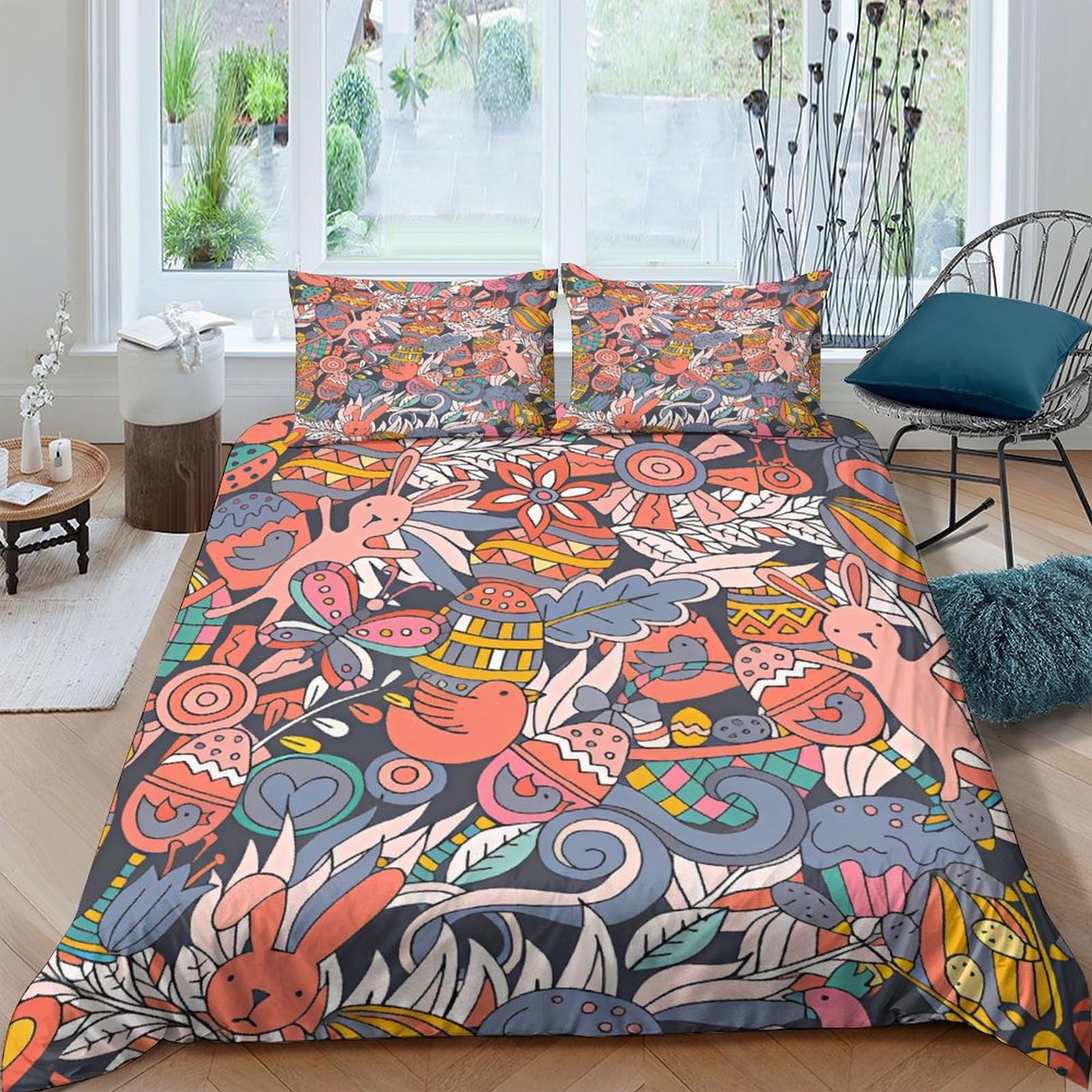 Housse de couette puzzle pour enfants et adultes en microfibre brossée 200x200cm