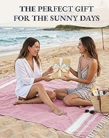 Vista 9 de LANE LINEN - Paquete de 2 toallas de gran tamaño, para playa, grandes, prelavadas, sin arena, toalla de viaje, secado rápido, 39 x 71 pulgadas, rosa
