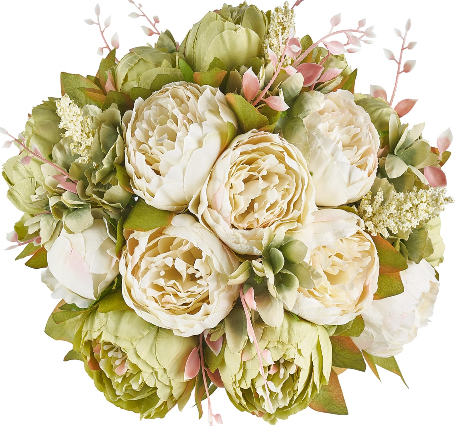 Mkono Peonies Artificial Flowers
