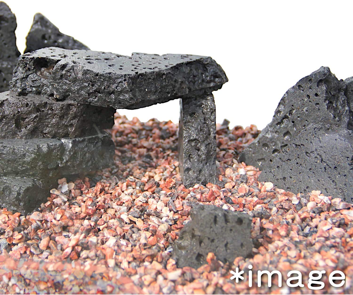 大迫力溶岩石インテリア