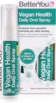 BetterYou Vegan Health Oral Spray - 25ml 0.068 fl oz