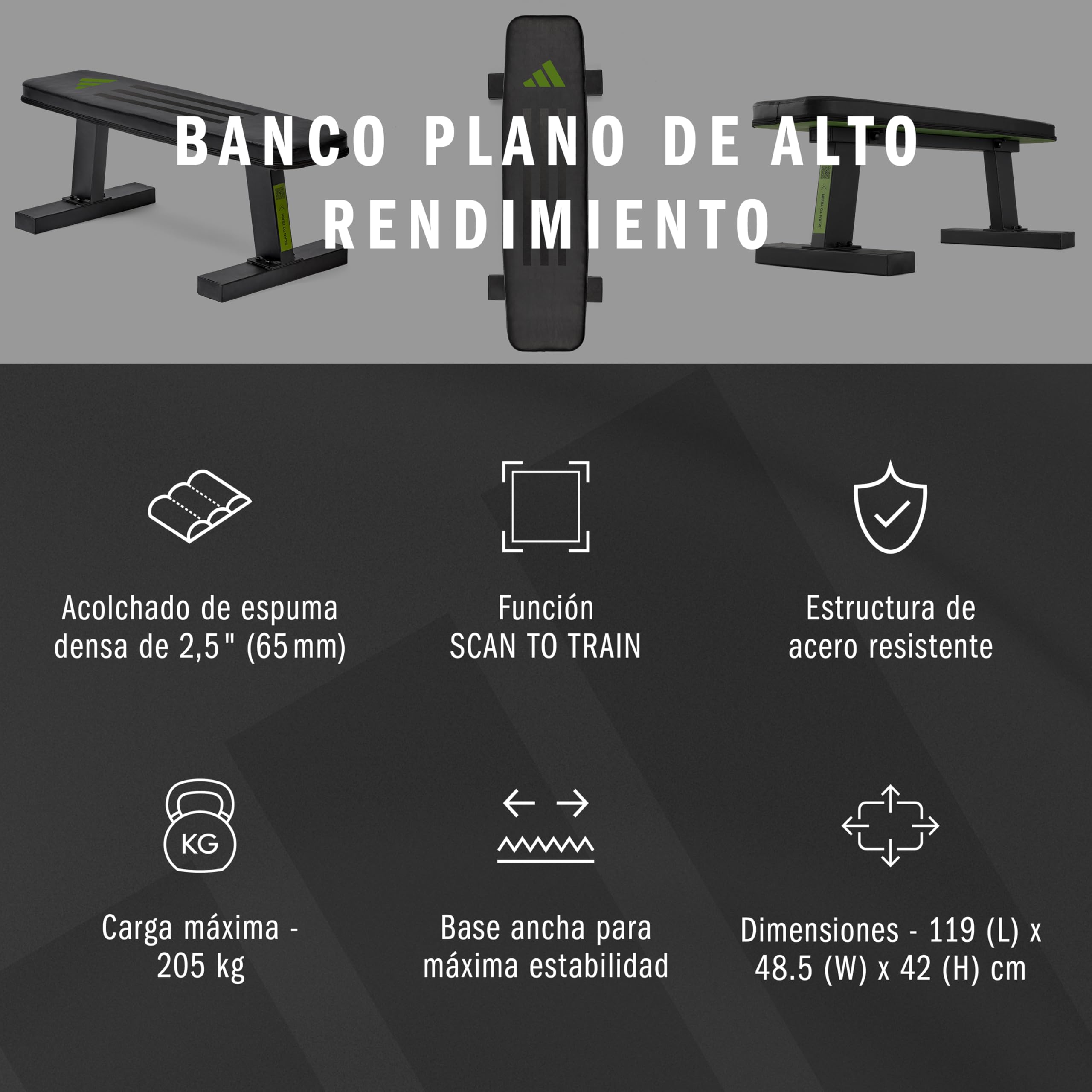 Banco Plano Adidas Performance