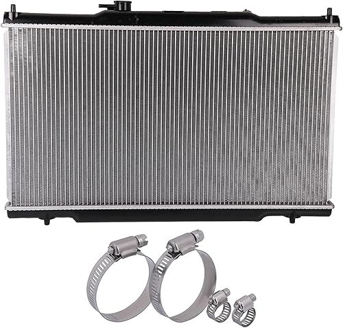 Miniatura 6 de SCITOO 2443 PA16/AT Radiador x 1+ abrazadera de manguera de 8MM-10MM x 2 30MM-50MM *2 Fit 2002-2006 para Honda para CR-V 2.4L 2003-2006 para Honda