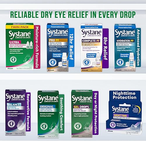 Miniatura 6 de Systane - Gotas oculares lubricantes, lágrimas artificiales para el ojo seco, envase doble, 10 ml cada una