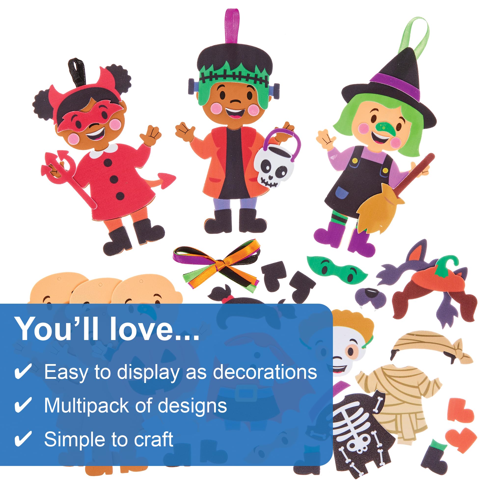 Porte-bonbons Citrouille Halloween – Lot De 8, Kits Bricolage Enfants | Pour Friandises, Fête, Activité Manuelle - 8
