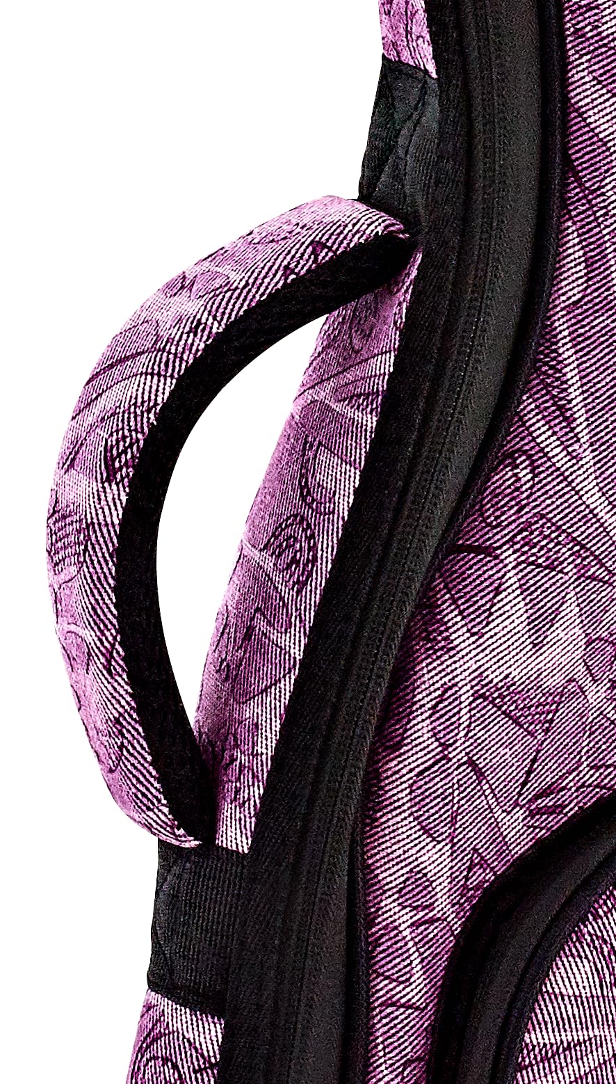 ORTEGA OUB-CC-PUJ Housse pour ukulélé de concert Aspect denim Violet