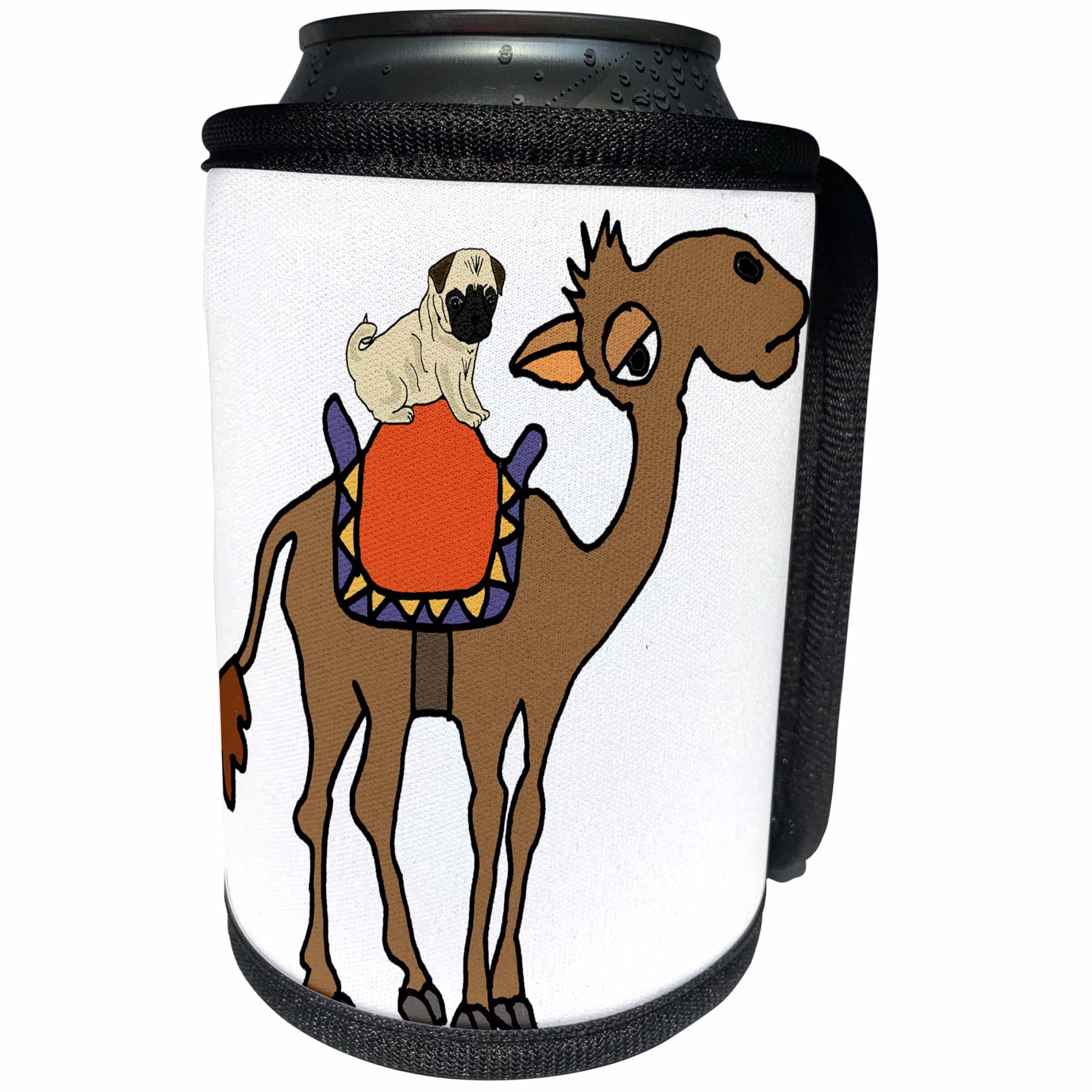Refroidisseur de canette cadeau original bouteille motif carlin drôle