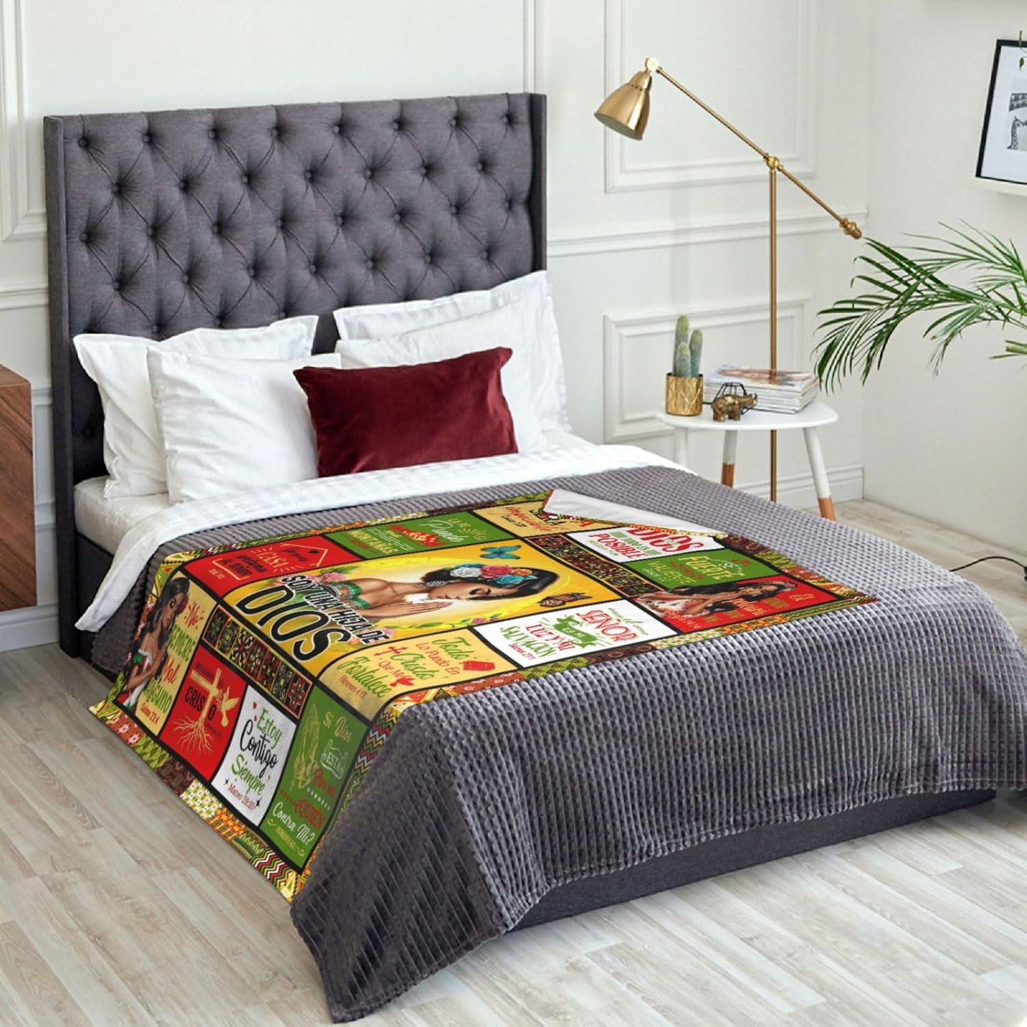 Mexican American Christian Blanket for Women in Spanish, Regalos Cristianos para Mujer en Español Blanket 60" X 50", Religious Gifts for Woman - Image 7