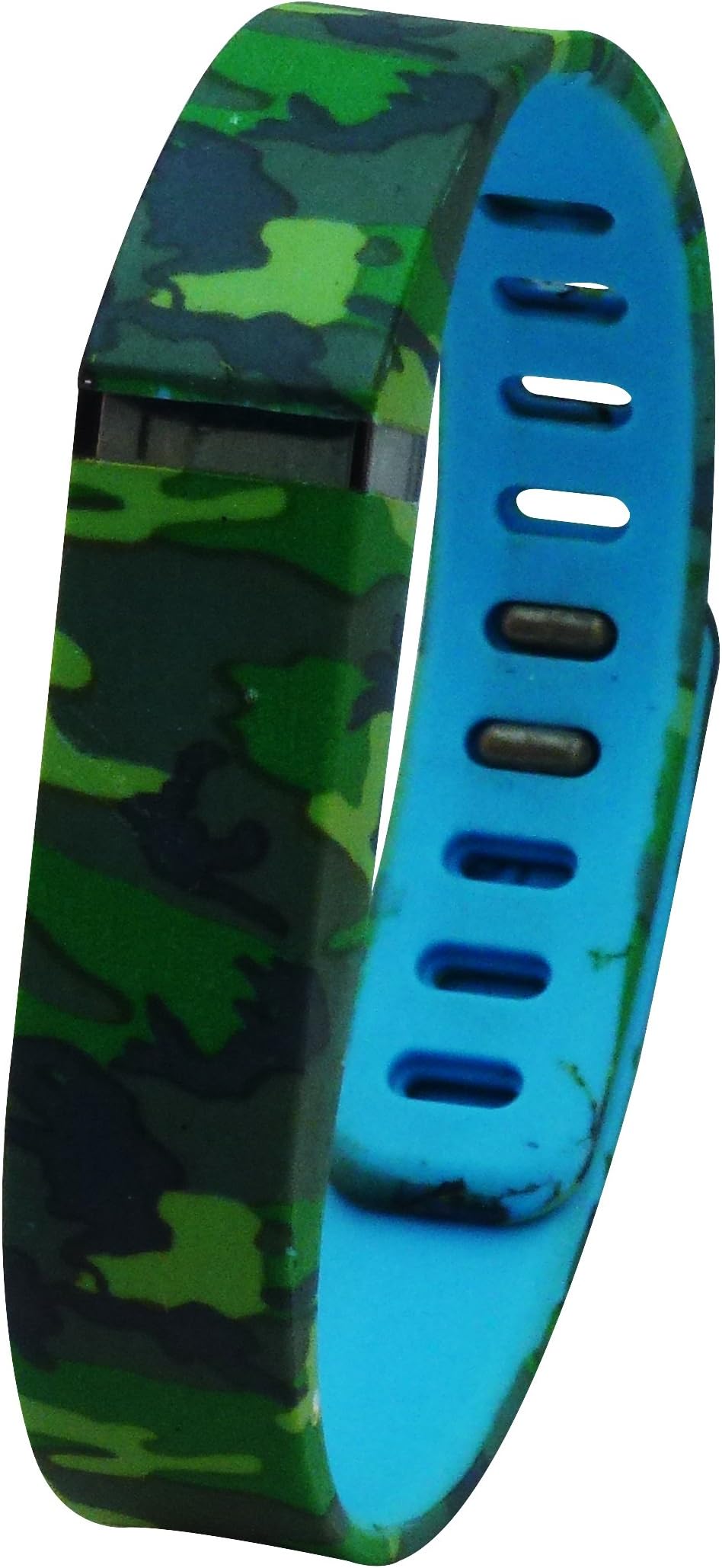 Replacement Band for Use with Fitbit Flex Activity Tracker - Masking Pattern Series Army - Green Navy Grey
