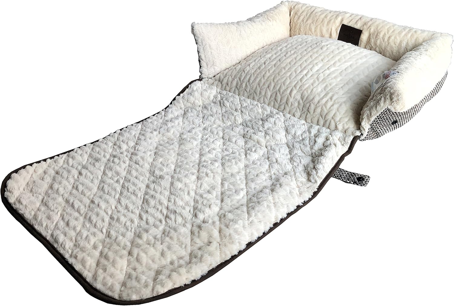 Huggsie Pets Premium Multifunction Orthopedic Memory Foam Pet Lounger Bed Dog Cat Pillow Matt Sofa Couch Cover