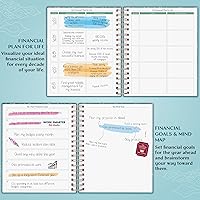 Vista 44 de Legend Budget Planner & Monthly Bill Organizer with Pockets – Home Finance & Expense Tracker – Notebook for Household Budgeting (Periwinkle)
