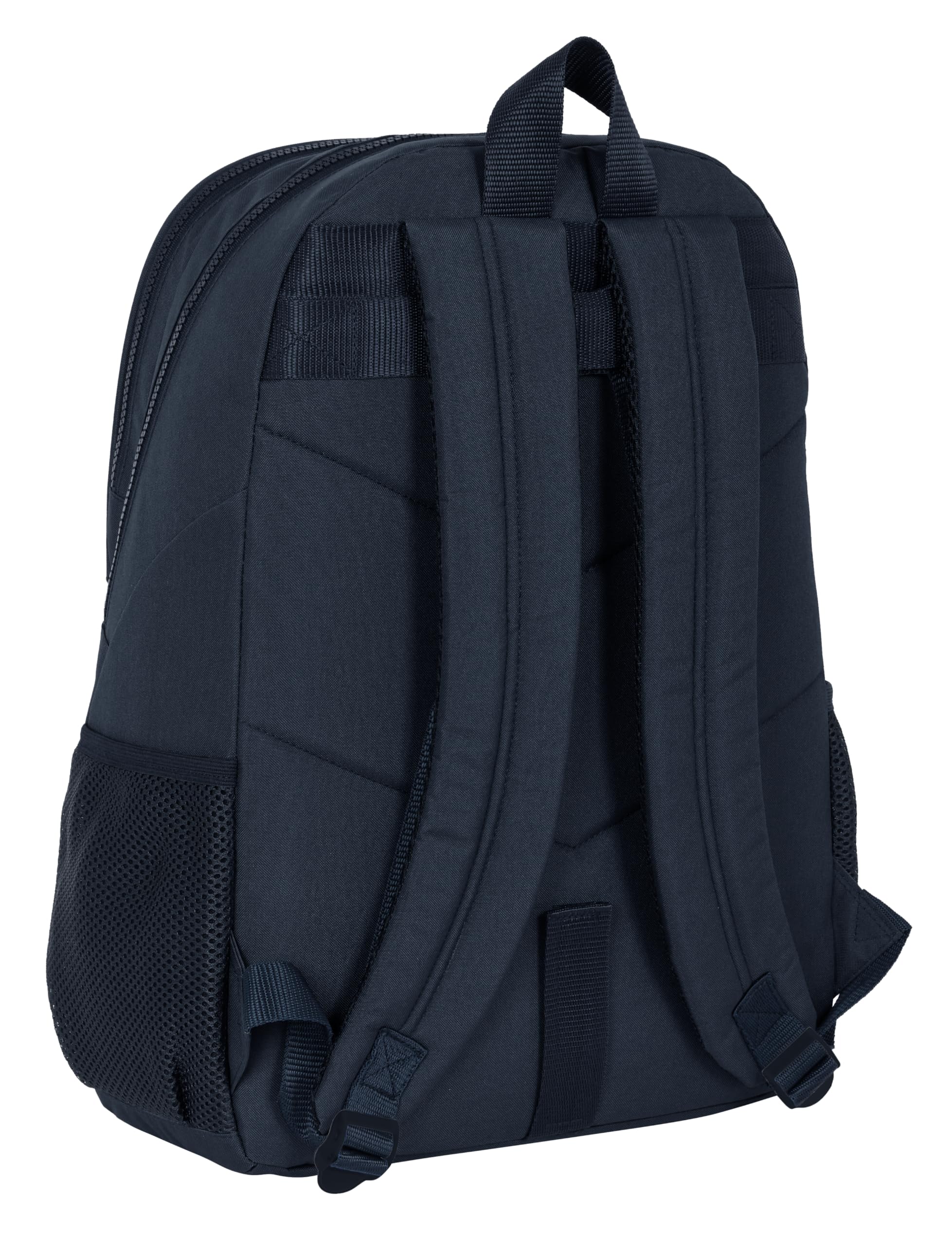 Safta REAL MADRID 2ª EQUIPACIÓN 23/24 - Mochila Escolar Infantil, Ideal para Niños de Diferentes Edades, Cómoda y Versátil, Calidad y Resistencia, 32x16x44 cm, Color Azul Marino