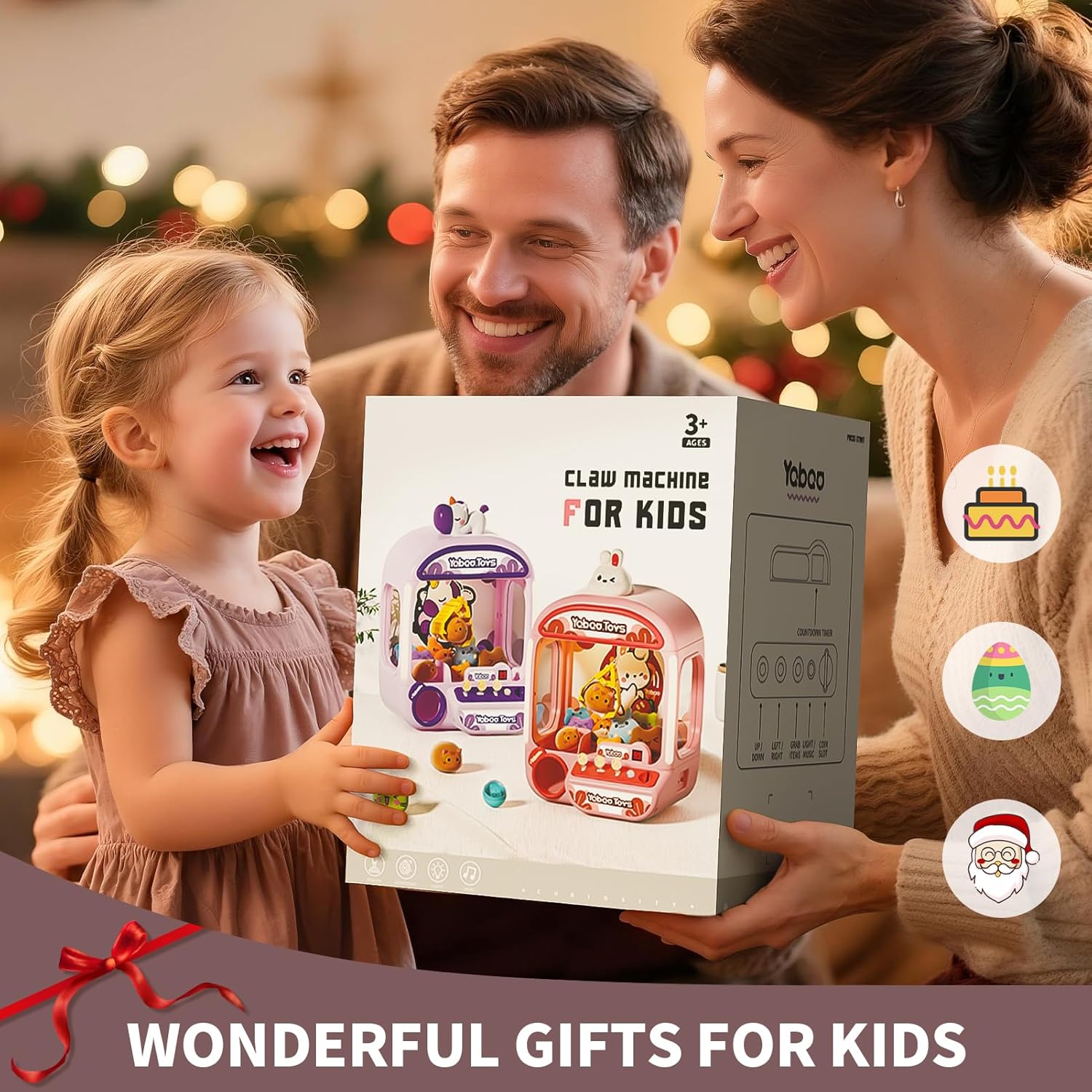 Large Claw Machine for Kids,Unicorns Toys for Girls 5 6 7 8 Year Old,Mini Arcade Game with Prizes Toys,Kids Vending Machine Age 6-8 8-10,Party Candy Dispenser,Christmas Birthday Gift for Girls Boys