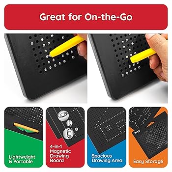 Amazon.com: PicassoTiles 2PK 4-in-1 Magnetic Drawing Board