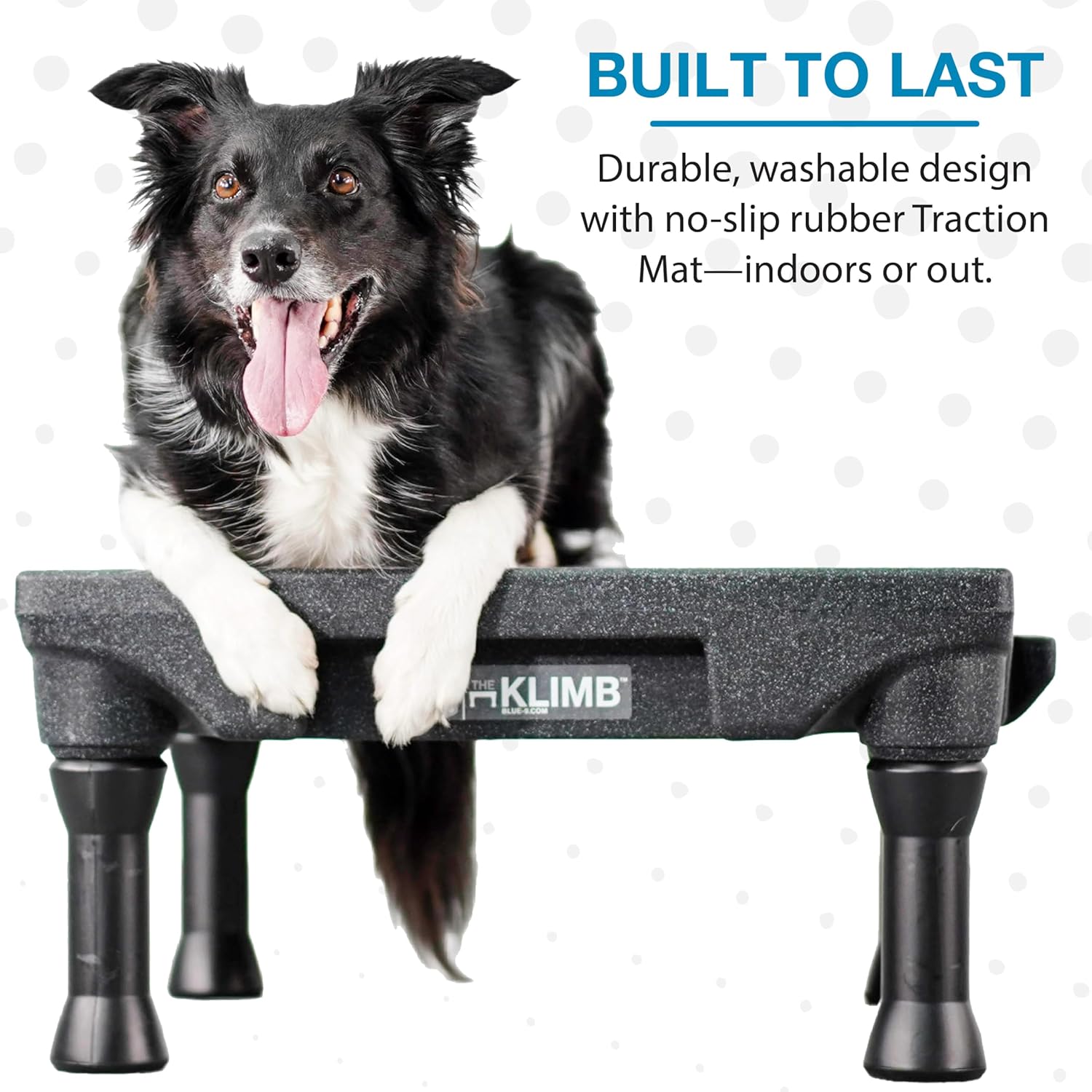 Blue-9 Happy Dog Starter Bundle with KLIMB Dog Training Platform & Traction Mat and Inspire Training Treat Pouch & Training Treats, Black