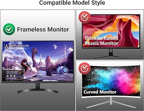 Miniatura 9 de FILMEXT Paquete de 2 filtros extraíbles de pantalla de privacidad de computadora de 24 pulgadas para monitor de escritorio/monitor sin marco todo en