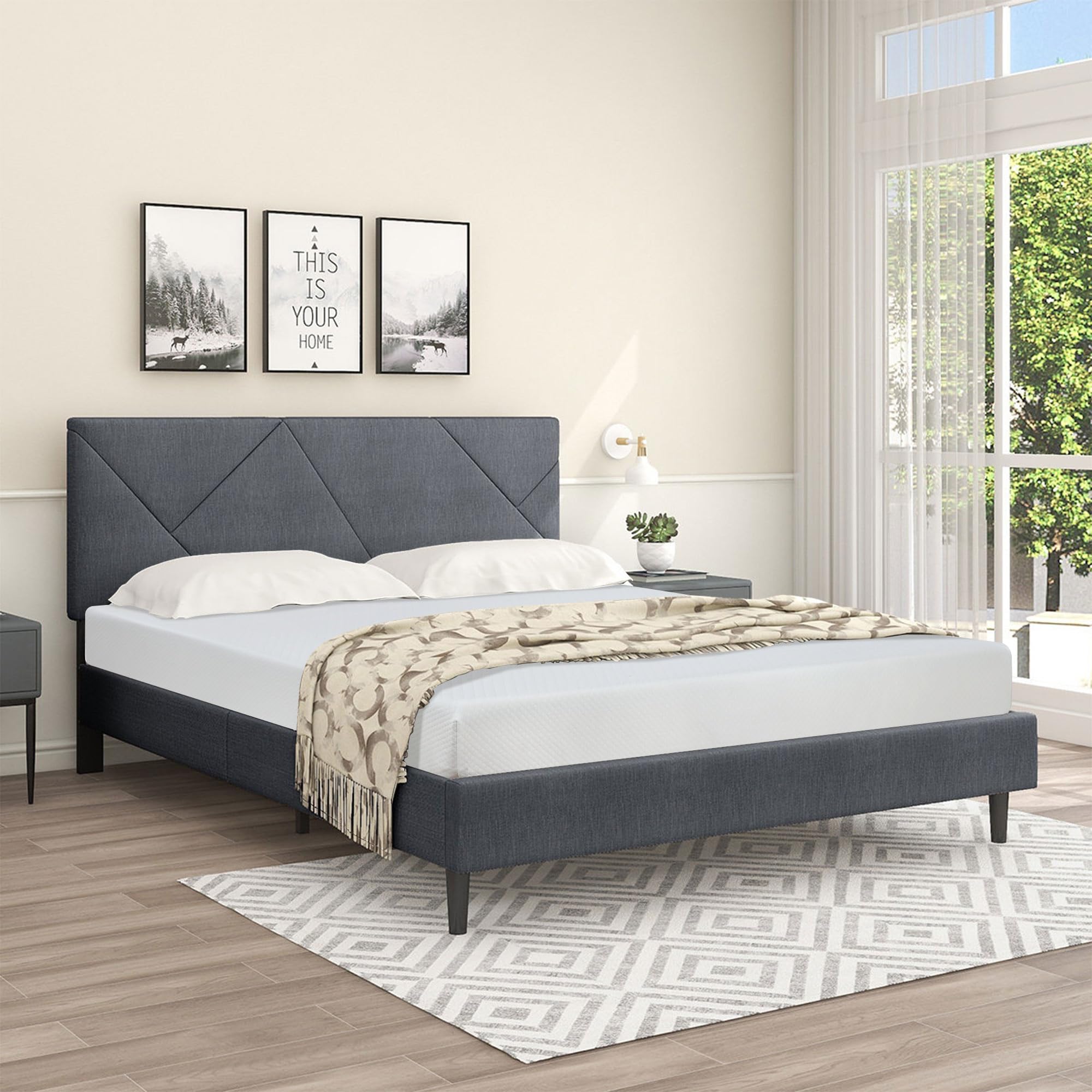 Green Tea Cooling Memory Foam Queen Mattress - 5/6/8/10/12 Inch for Cool Sleep & Pressure Relief, Certipur-Us Certified, Bed in a Box (6 Inch)