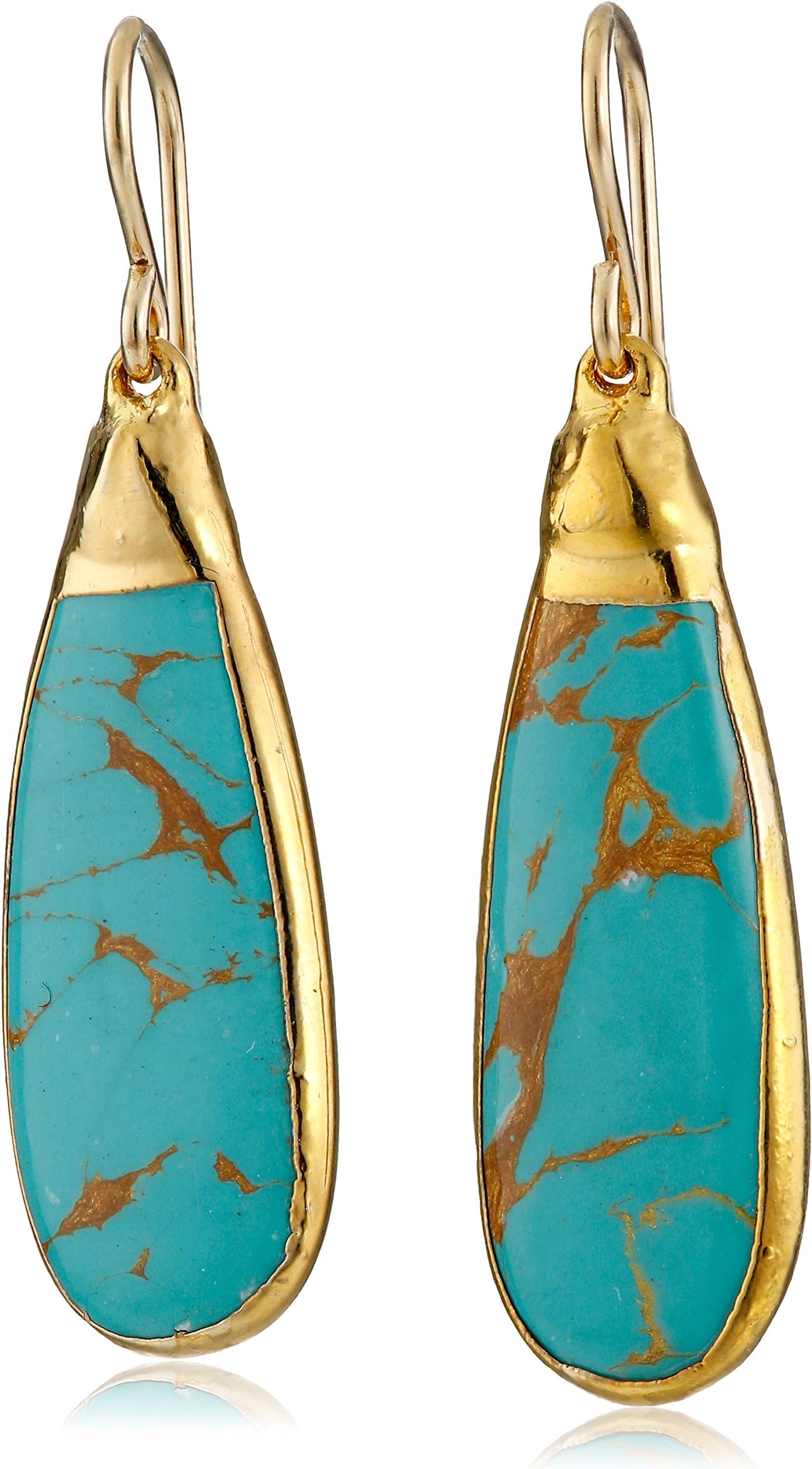 Devon Leigh Turquoise Teardrop Earrings